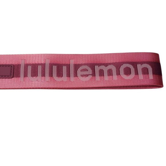 Lululemon Never Lost Keychain Wordmark Sakura Pink Mauve 1.7" x 12" NEW - Picture 6 of 9